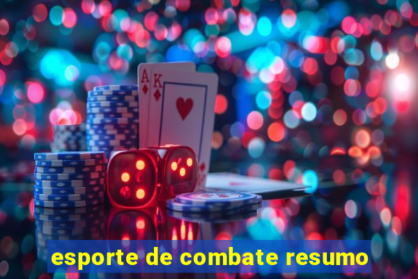 esporte de combate resumo